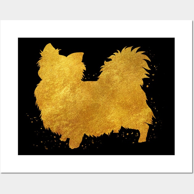 Chihuahua long hair golden art Wall Art by Yahya Art